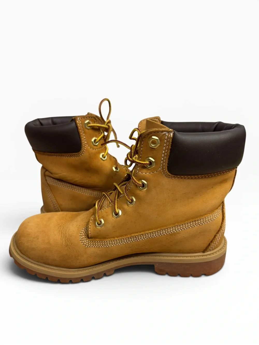 Timberland Premium 6 Inch Waterproof Wheat Nubuck Boots Mens Size 7